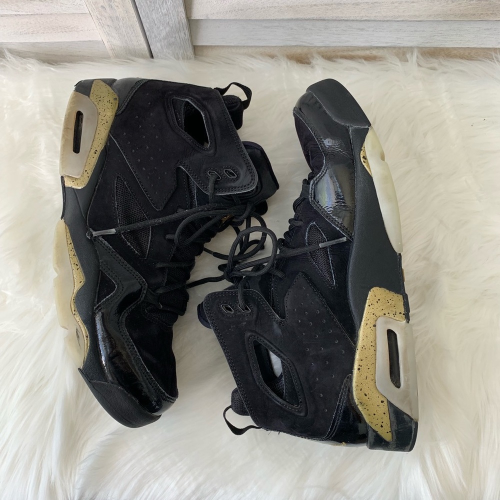 JORDAN FLIGHT CLUB '91 MEN'S BLACK/GOLD/WHITE 9.5